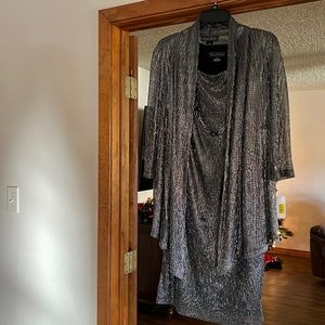 Beautiful silver 2 Piece black/silver dress